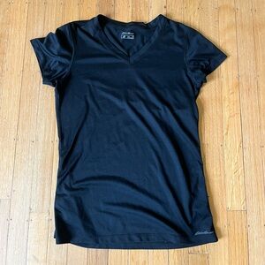 Eddie Bauer Women's Classic Black Short Sleeve Tee